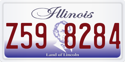 IL license plate Z598284