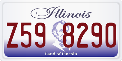 IL license plate Z598290