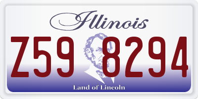 IL license plate Z598294