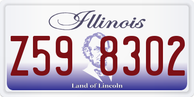 IL license plate Z598302