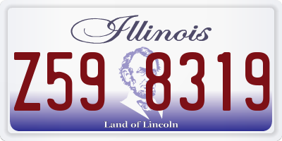 IL license plate Z598319