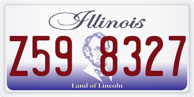 IL license plate Z598327