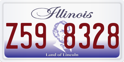 IL license plate Z598328