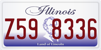 IL license plate Z598336