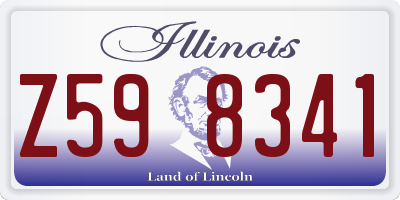 IL license plate Z598341