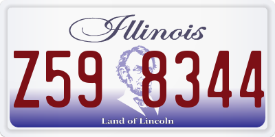IL license plate Z598344