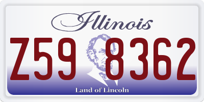 IL license plate Z598362