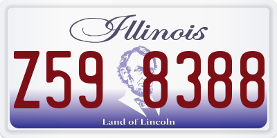 IL license plate Z598388