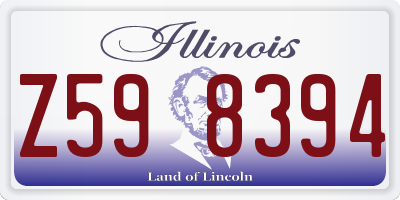 IL license plate Z598394