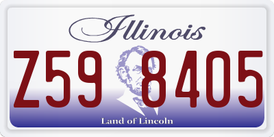 IL license plate Z598405