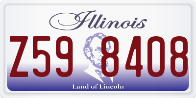 IL license plate Z598408