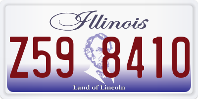 IL license plate Z598410