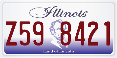 IL license plate Z598421