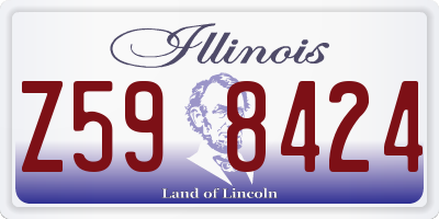 IL license plate Z598424