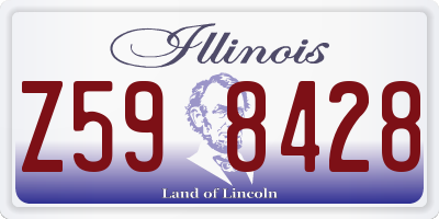 IL license plate Z598428