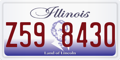IL license plate Z598430