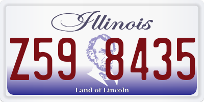 IL license plate Z598435