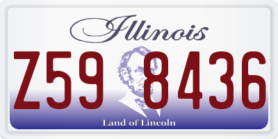IL license plate Z598436