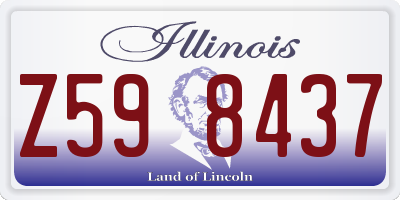 IL license plate Z598437