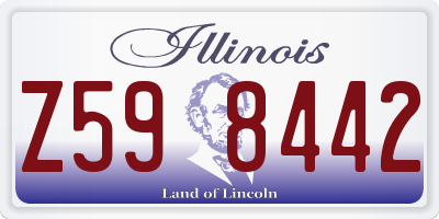 IL license plate Z598442