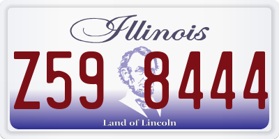 IL license plate Z598444