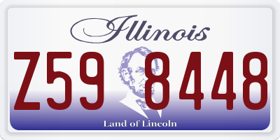 IL license plate Z598448