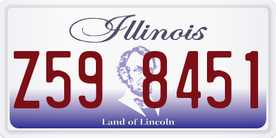 IL license plate Z598451