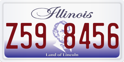 IL license plate Z598456