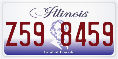 IL license plate Z598459