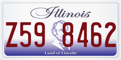 IL license plate Z598462