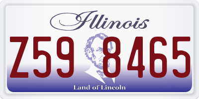 IL license plate Z598465