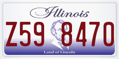 IL license plate Z598470