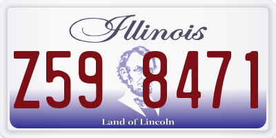 IL license plate Z598471