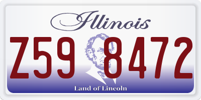 IL license plate Z598472