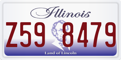 IL license plate Z598479