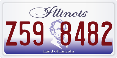 IL license plate Z598482