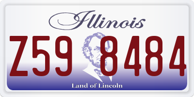IL license plate Z598484