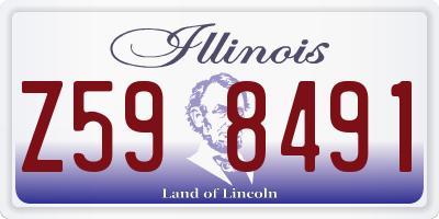 IL license plate Z598491