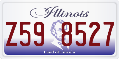 IL license plate Z598527