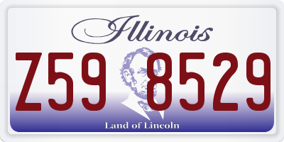 IL license plate Z598529