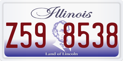 IL license plate Z598538