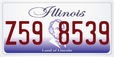 IL license plate Z598539