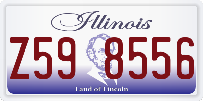 IL license plate Z598556