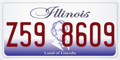 IL license plate Z598609