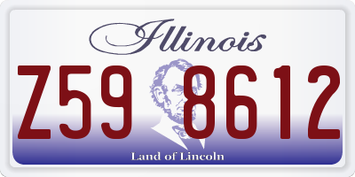 IL license plate Z598612