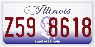 IL license plate Z598618