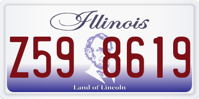 IL license plate Z598619