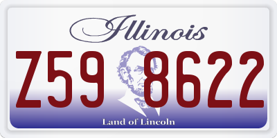 IL license plate Z598622