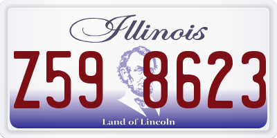 IL license plate Z598623