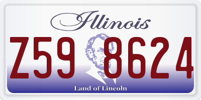 IL license plate Z598624
